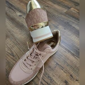 Michael Kors Women's Pink and Gold Sneakers
